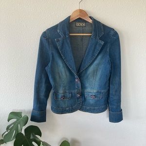 Berek 2 Denim Jean Jacket with Bling Takako Sakon Size Small** (please read)